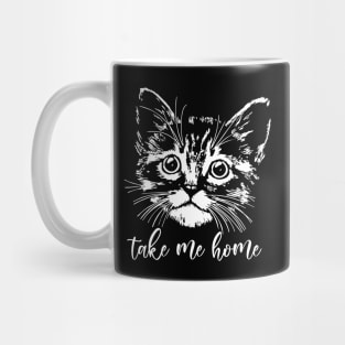 Home and sad cat Mug